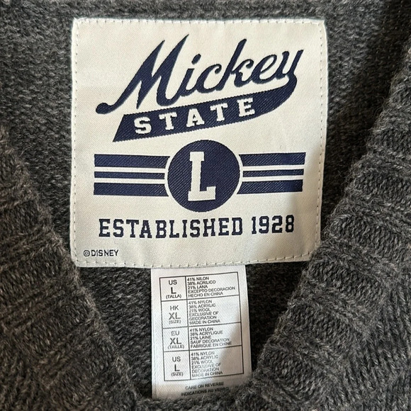 Vintage Mickey Varsity Sweater - Picture 4 of 8
